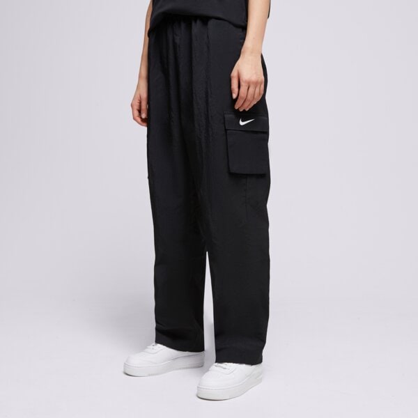 Spodnie dresowe damskie NIKE SPODNIE W NSW ESSENTIALS WVN HR CARGO do7209-010 kolor czarny