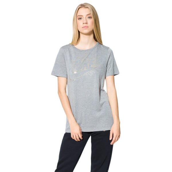 Koszulka damska NIKE T-SHIRT LS W NSW ESSNTL TOP SS METLLIC 859733091 kolor szary