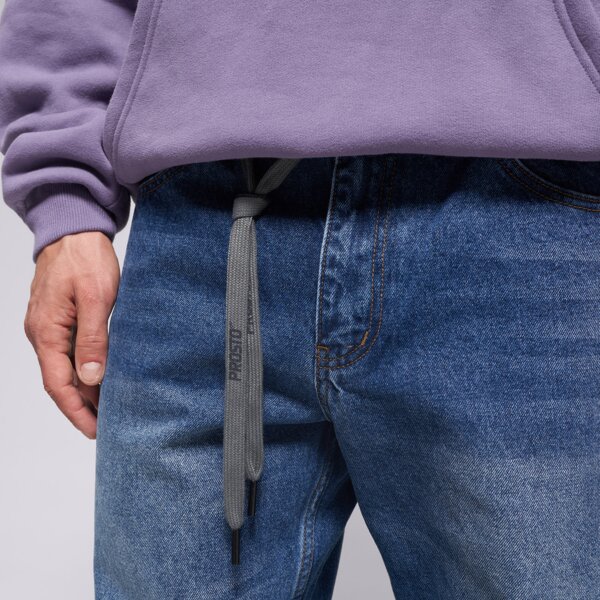 Spodnie dresowe męskie PROSTO SPODNIE JEANS BAGGY TARMAC BLUE kl252mpan3012 kolor niebieski