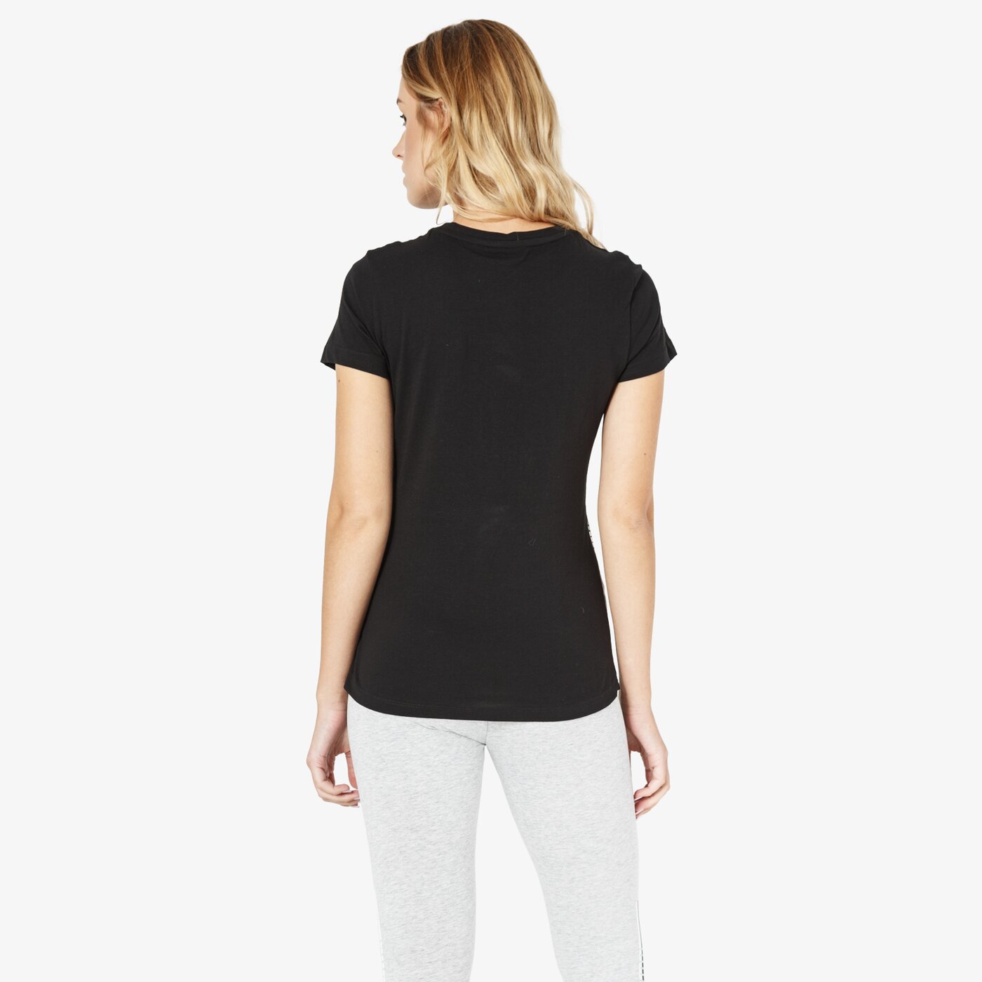 Koszulka damska PUMA T-SHIRT SS ELEVATED ESS TAPE 85343201 kolor czarny