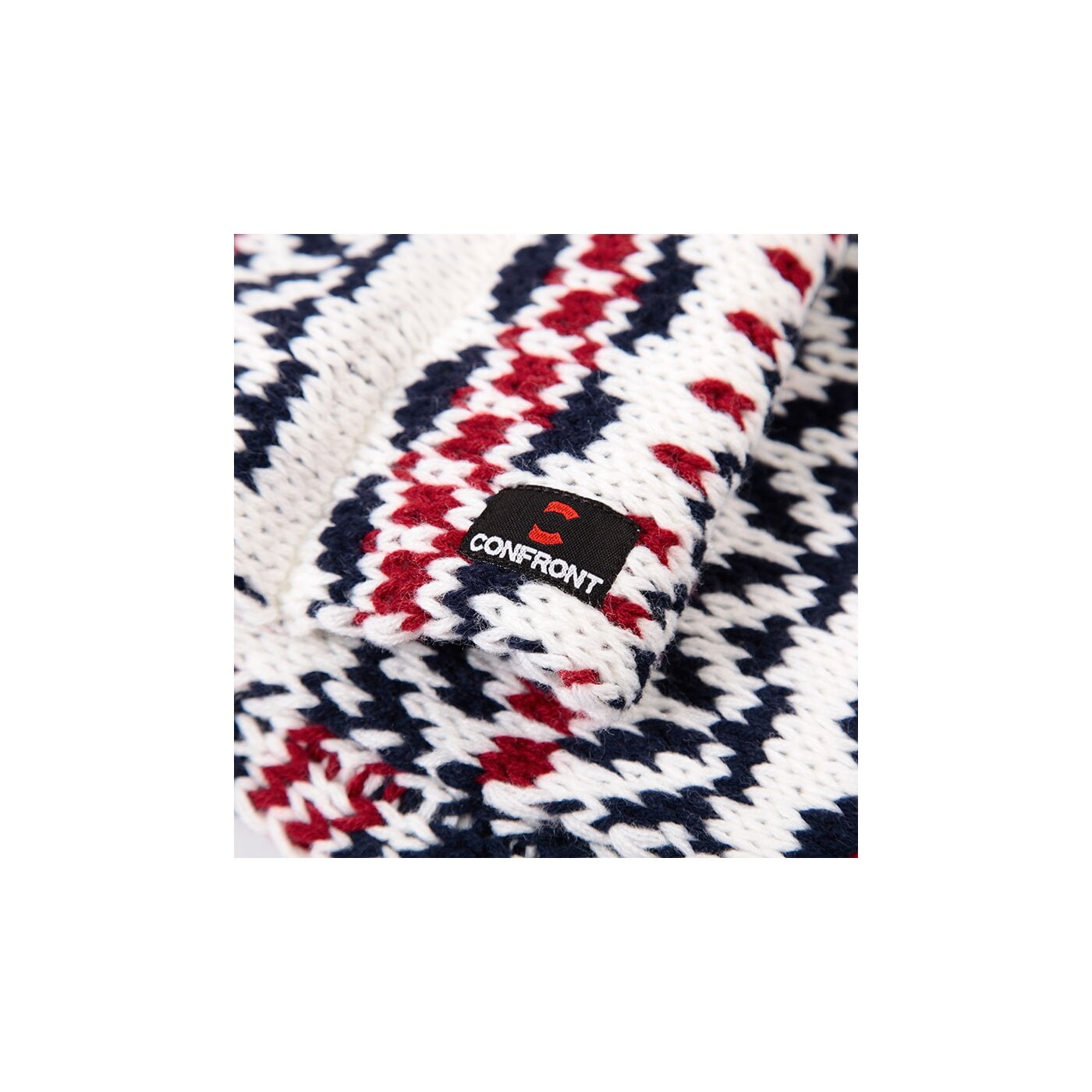  CONFRONT SZALIK WHITE PATTERN cf33scd01 kolor biały