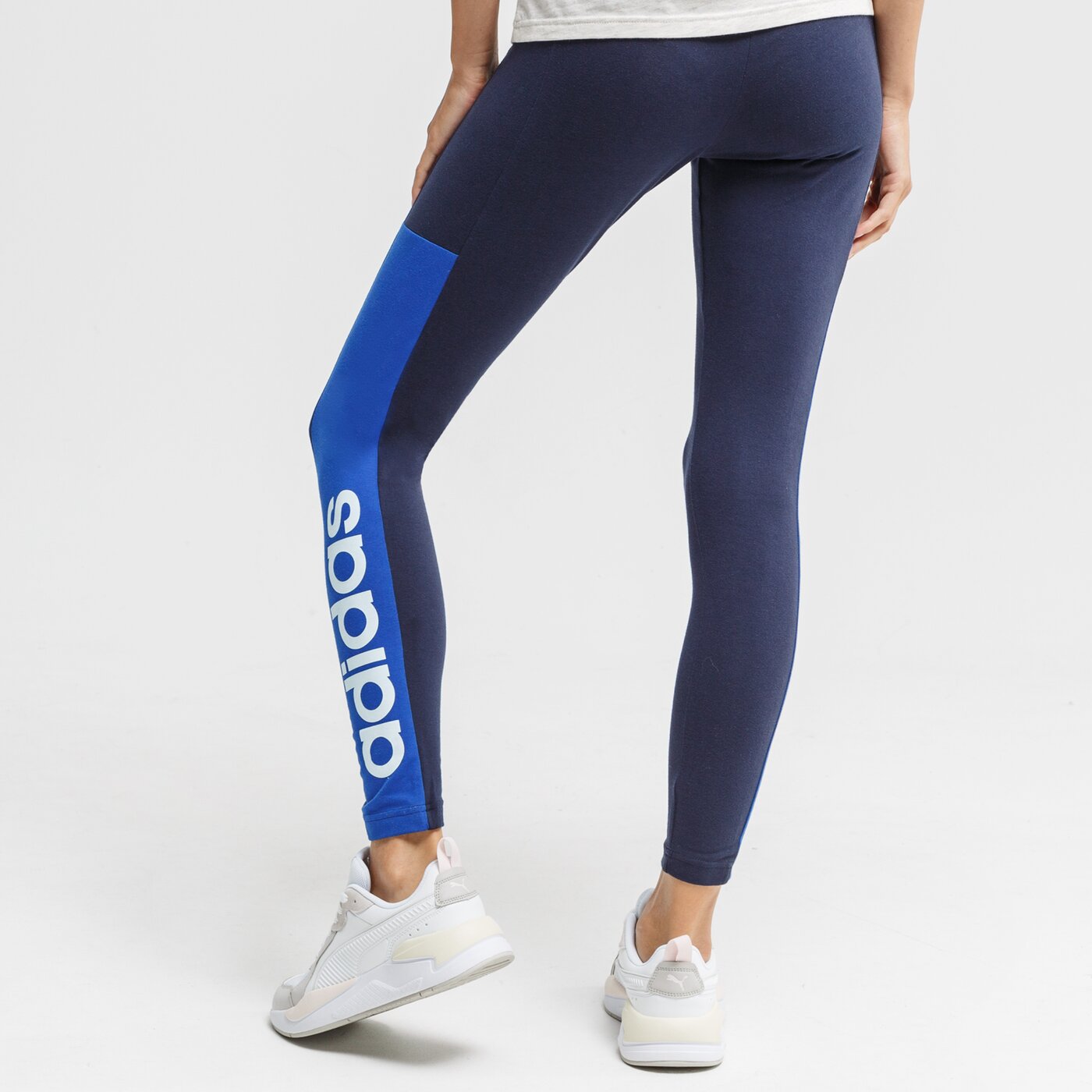 Spodnie dresowe damskie ADIDAS LEGGINGS W E CB gd2924 kolor granatowy