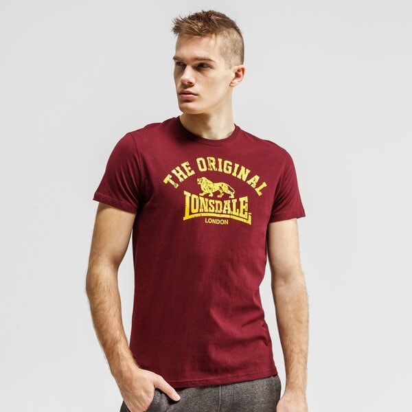 Koszulka męska LONSDALE T-SHIRT SS ORIGINAL 112048-2003 kolor bordowy