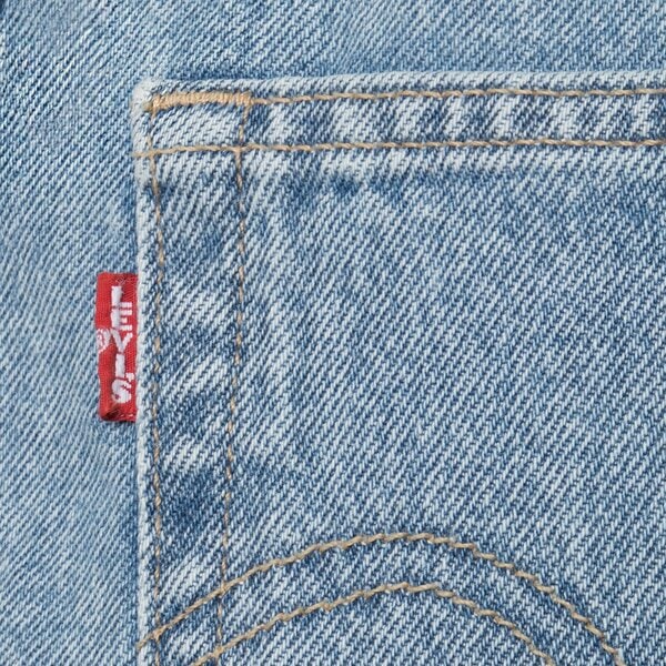 Spodenki damskie LEVI'S SZORTY HIGH BAGGY MED INDIGO a9311-0000 kolor niebieski