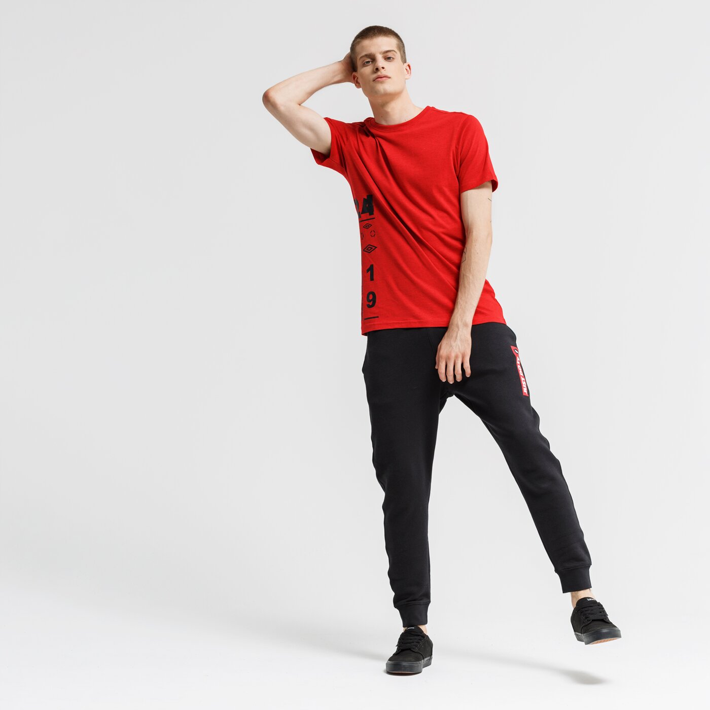 Koszulka męska UMBRO T-SHIRT TITUS ul39tsm05001 kolor czerwony