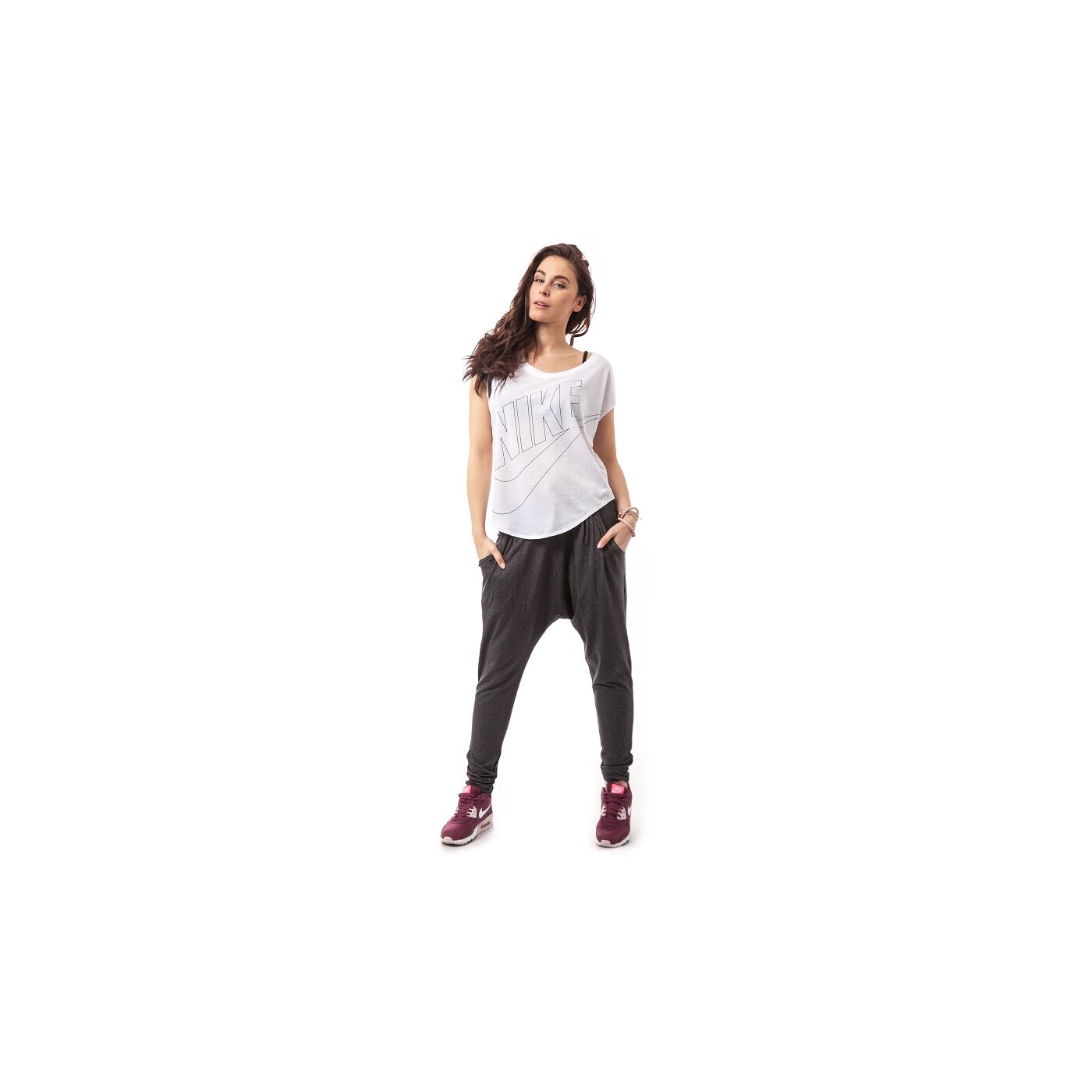 Koszulka damska NIKE T-SHIRT SIGNAL TEE 642768100 kolor biały