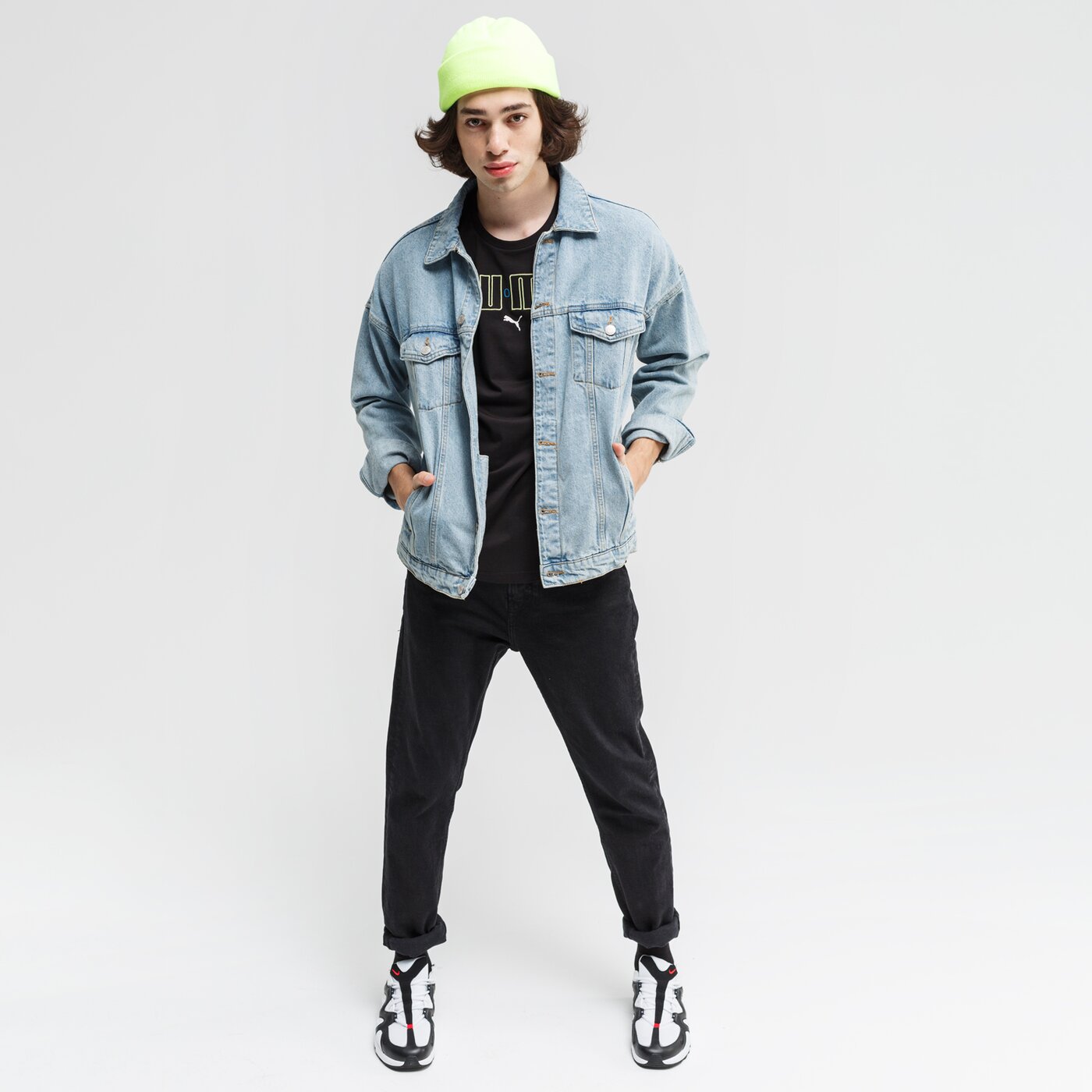 Koszulka męska PUMA T-SHIRT PUMA BRAND 584509 01 kolor czarny