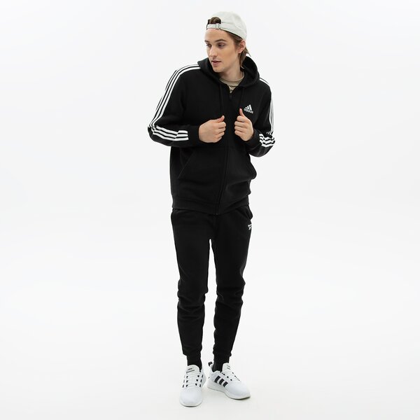 Bluza męska ADIDAS BLUZA M 3S FL FZ HD gk9051 kolor czarny