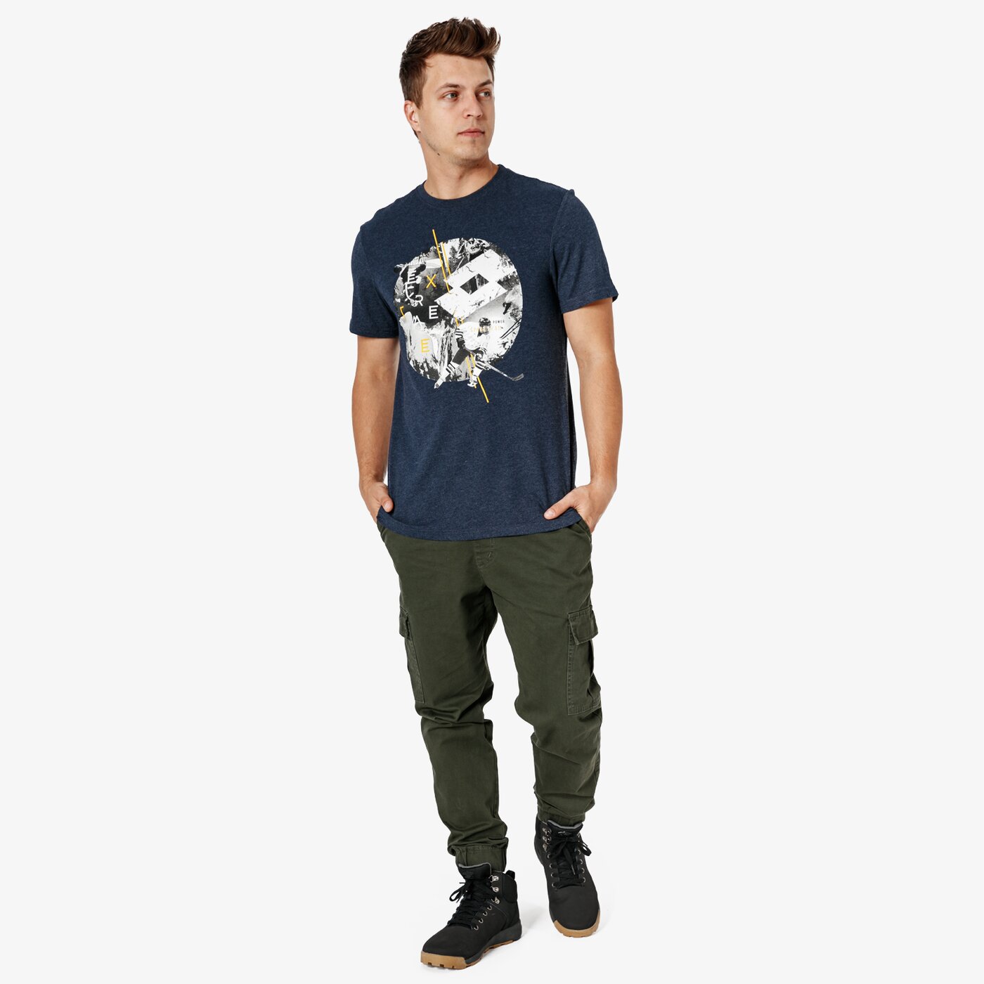 Koszulka męska LOTTO T-SHIRT SS HOCKEY lo38tsm30002 kolor granatowy