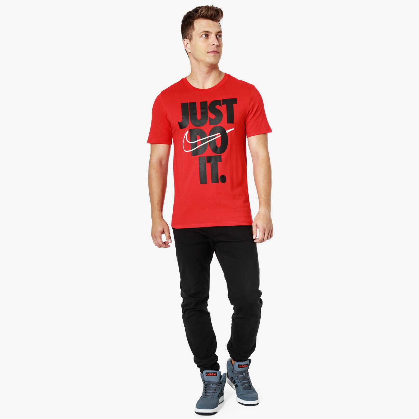Koszulka męska NIKE T-SHIRT SS M NSW HYBRID 2 928344-657 kolor czerwony