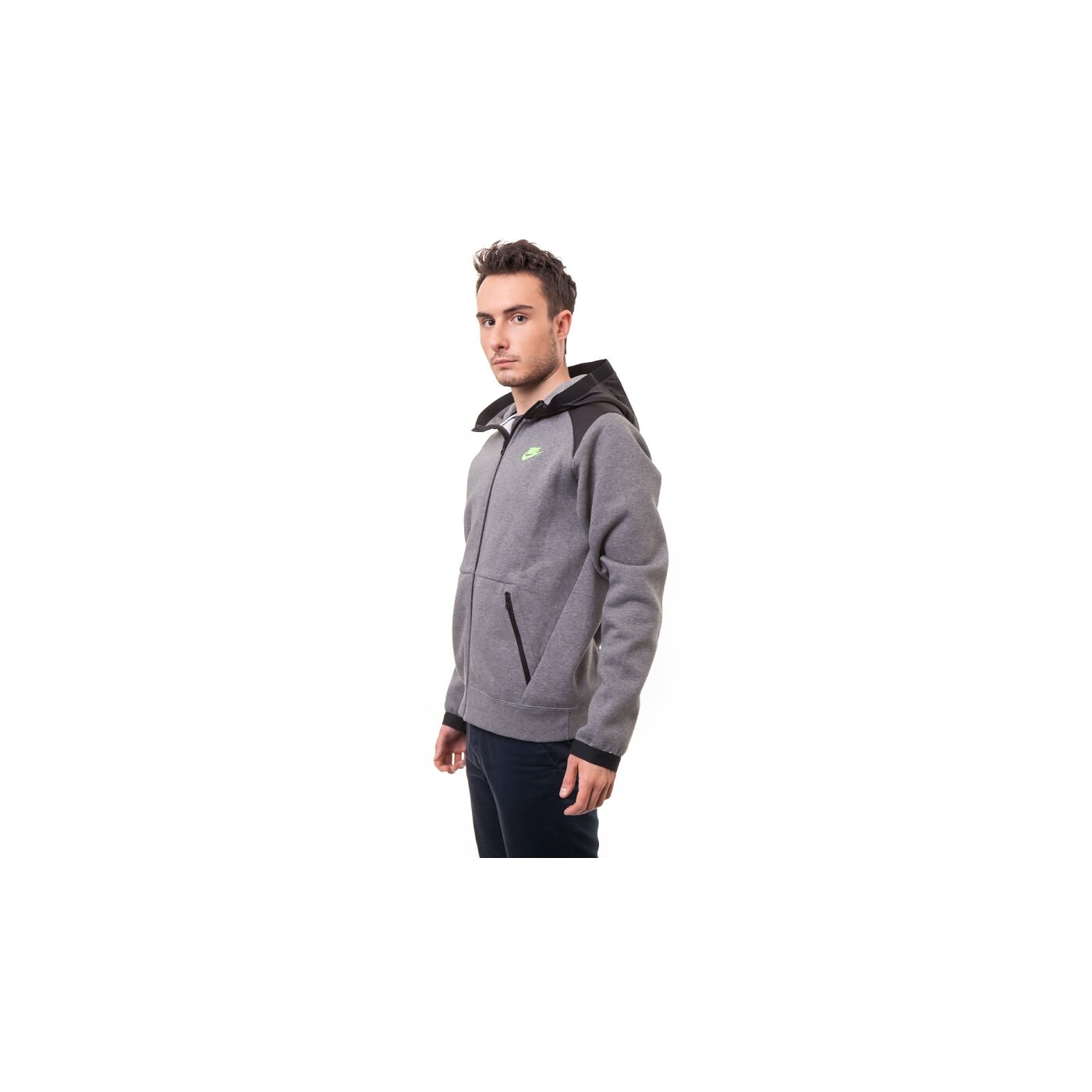 Bluza męska NIKE BLUZA HYBRID FZ HOODY 614486091 kolor szary