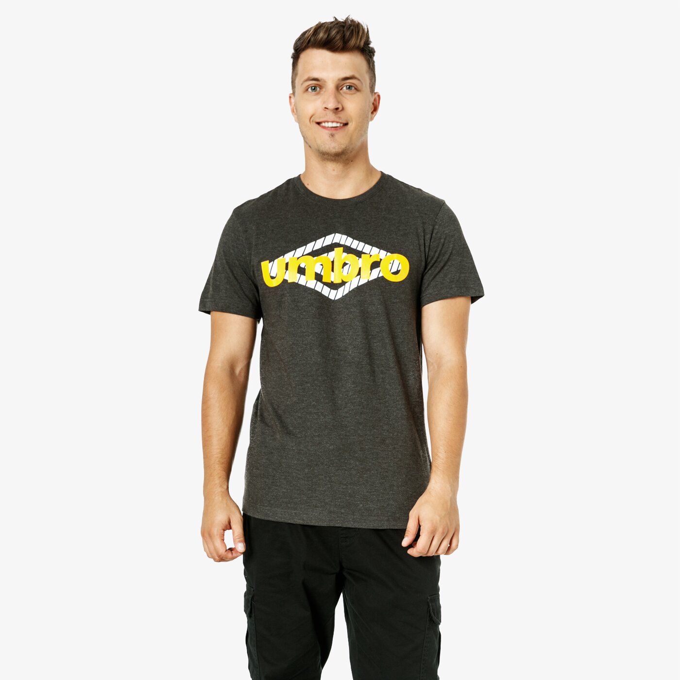 Koszulka męska UMBRO T-SHIRT SS ROBUST ul38tsm43001 kolor szary