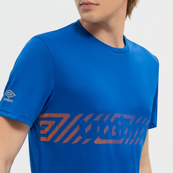 Koszulka męska UMBRO T-SHIRT FW SQUADRA CREW TRAINING JERSEY 66077u-lc4 kolor niebieski