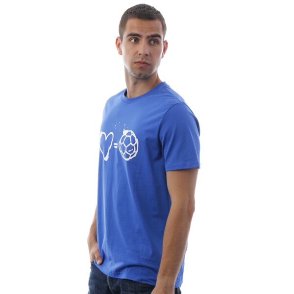 Koszulka męska PUMA T-SHIRT SS LOVE=FOOTBALL 74314902 kolor niebieski