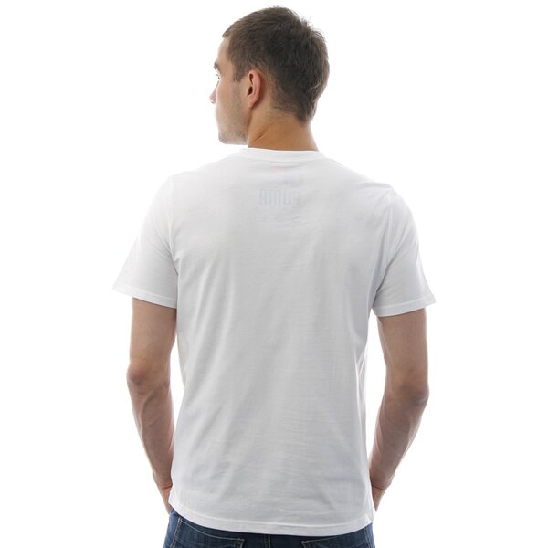 Koszulka męska PUMA T-SHIRT VINTAGE NO-1  LOGO TEE 55823028 kolor biały