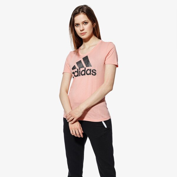 Koszulka damska ADIDAS T-SHIRT SS FOIL TEXT BOS cv4563 kolor różowy