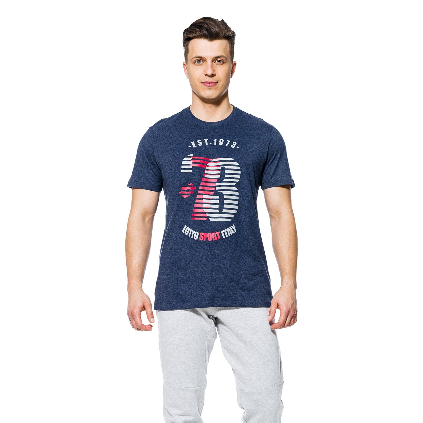 Koszulka męska LOTTO T-SHIRT SS RACE lo18tsm11001 kolor granatowy