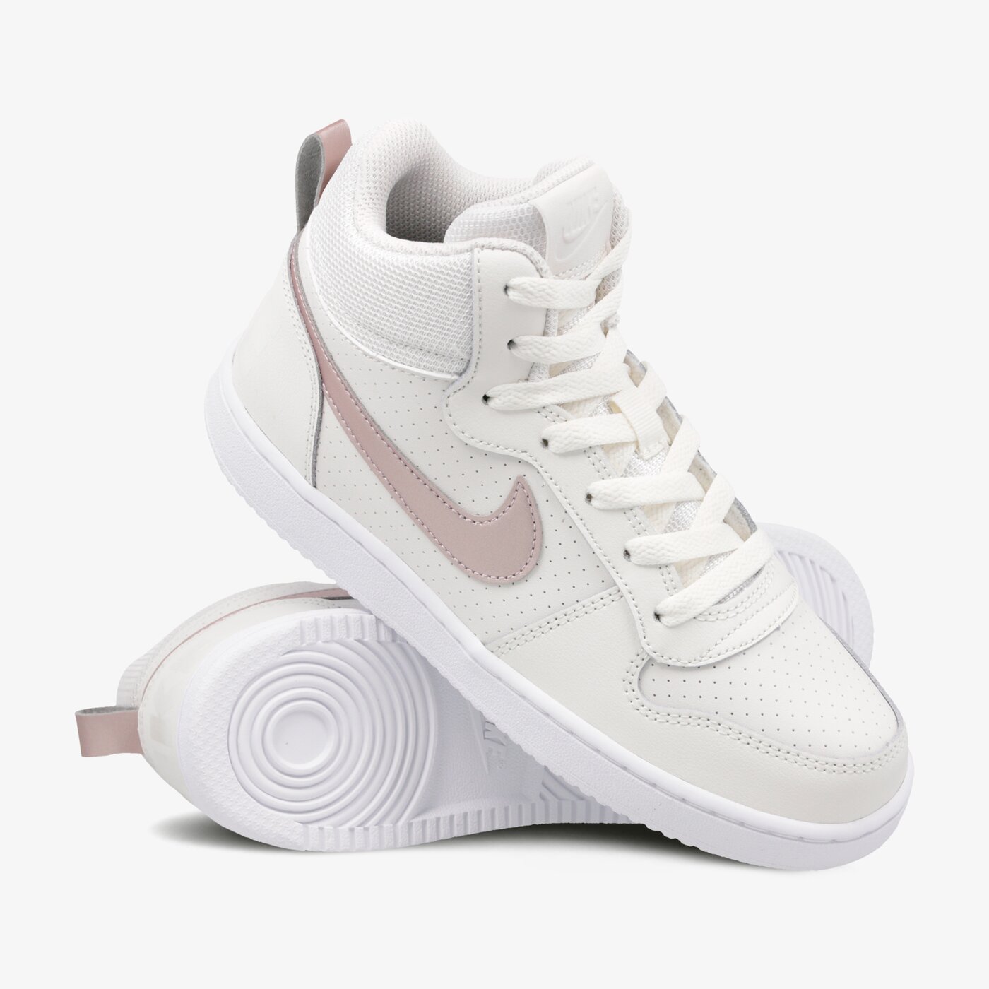 Buty dziecięce NIKE COURT BOROUGH MID GG 845107-007 kolor beżowy