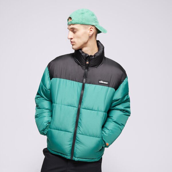 Kurtka zimowa męska ELLESSE KURTKA PUCHOWA ARGENT PADDED BLK/GREEN PADDED JACKET shx20980022 kolor czarny