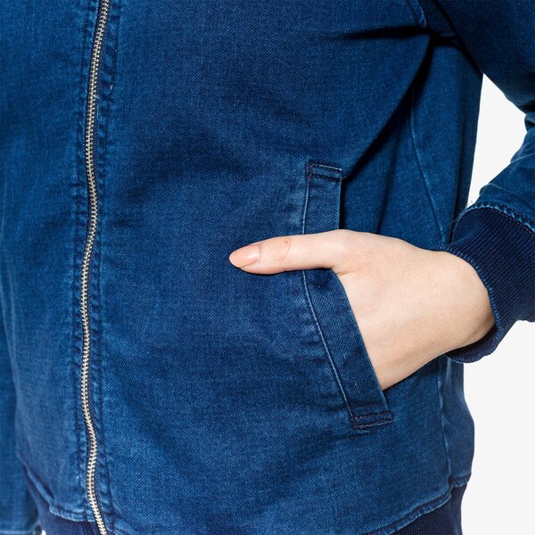 Kurtka przejściowa damska FEEWEAR KURTKA JEANS fw18kud28001 kolor niebieski