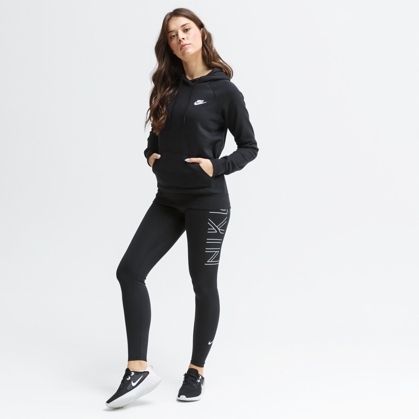 Spodnie dresowe damskie NIKE LEGGINGS W NK FAST GLAM DUNK bv4767-010 kolor czarny