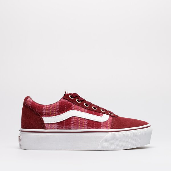 Buty sportowe damskie VANS WM WARD PLATFORM vn0a3tlcprt1 kolor bordowy