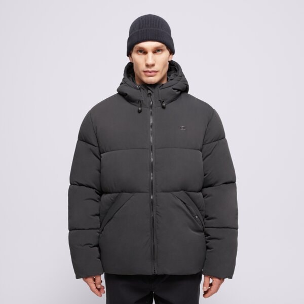 Kurtka zimowa męska CHAMPION KURTKA ZIMOWA HOODED JACKET 220347es503 kolor czarny