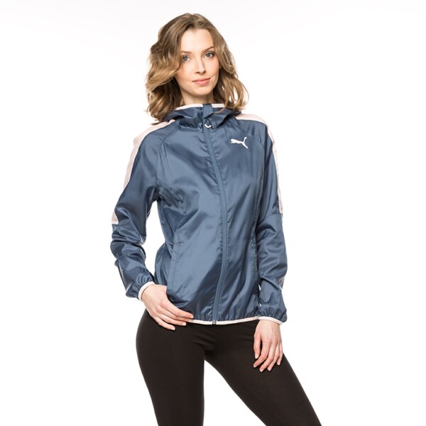 Kurtka przejściowa damska PUMA KURTKA FUN SOLID WINDBREAKER 83649023 kolor granatowy