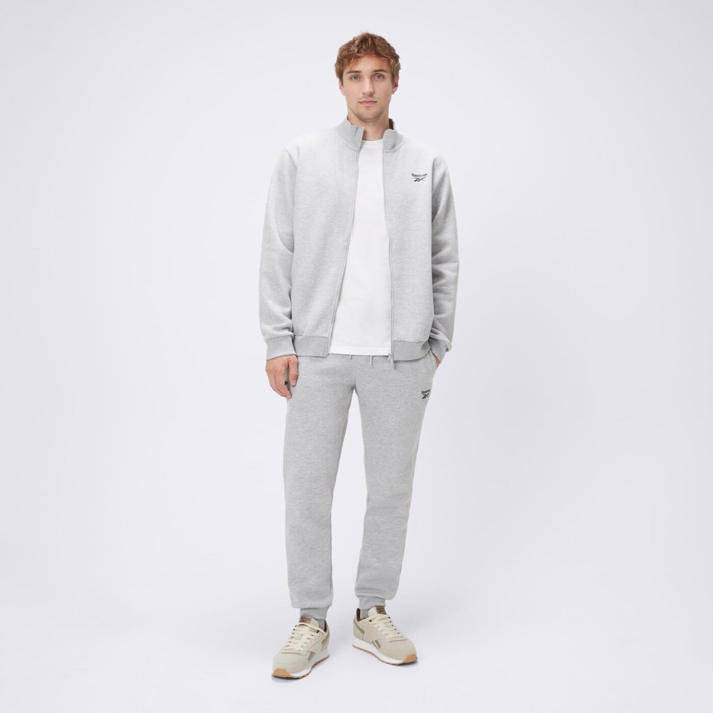 Koszulka męska REEBOK T-SHIRT CODY SMALL LOGO CREW NECK 100240911 kolor biały