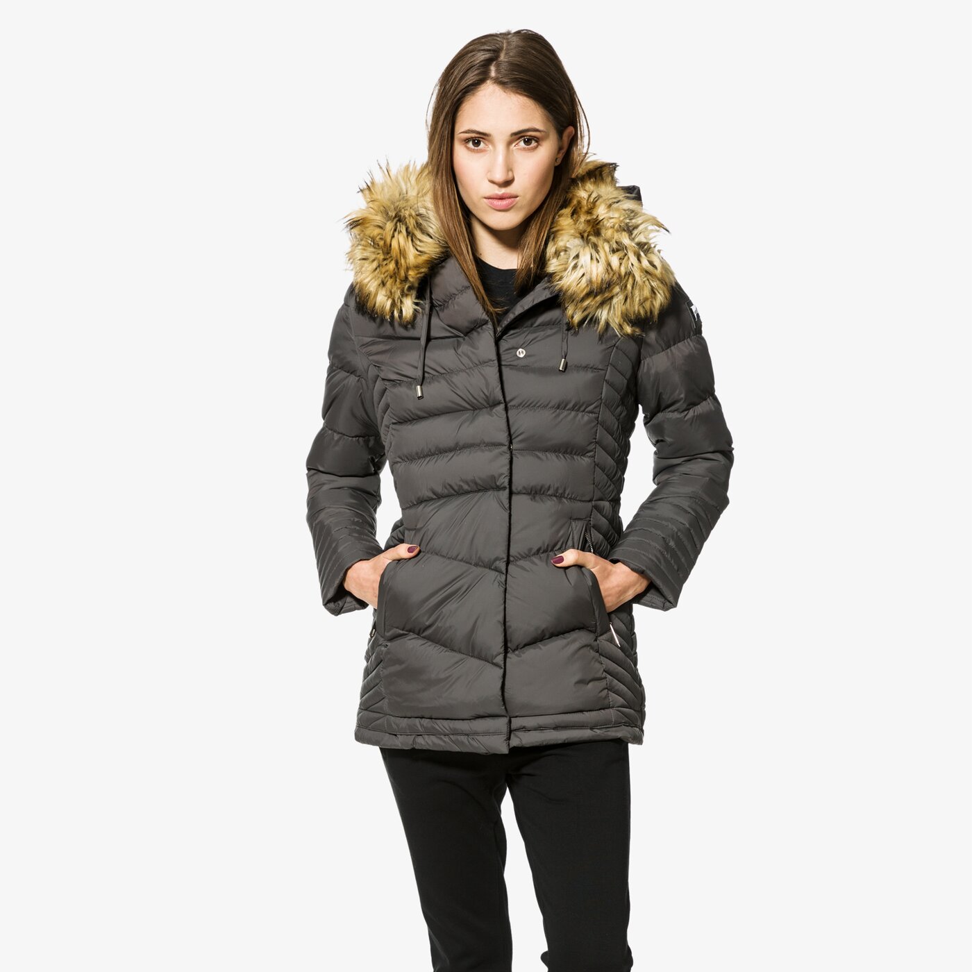 Kurtka zimowa damska FEEWEAR KURTKA CHARM fwp37kud03001 kolor szary