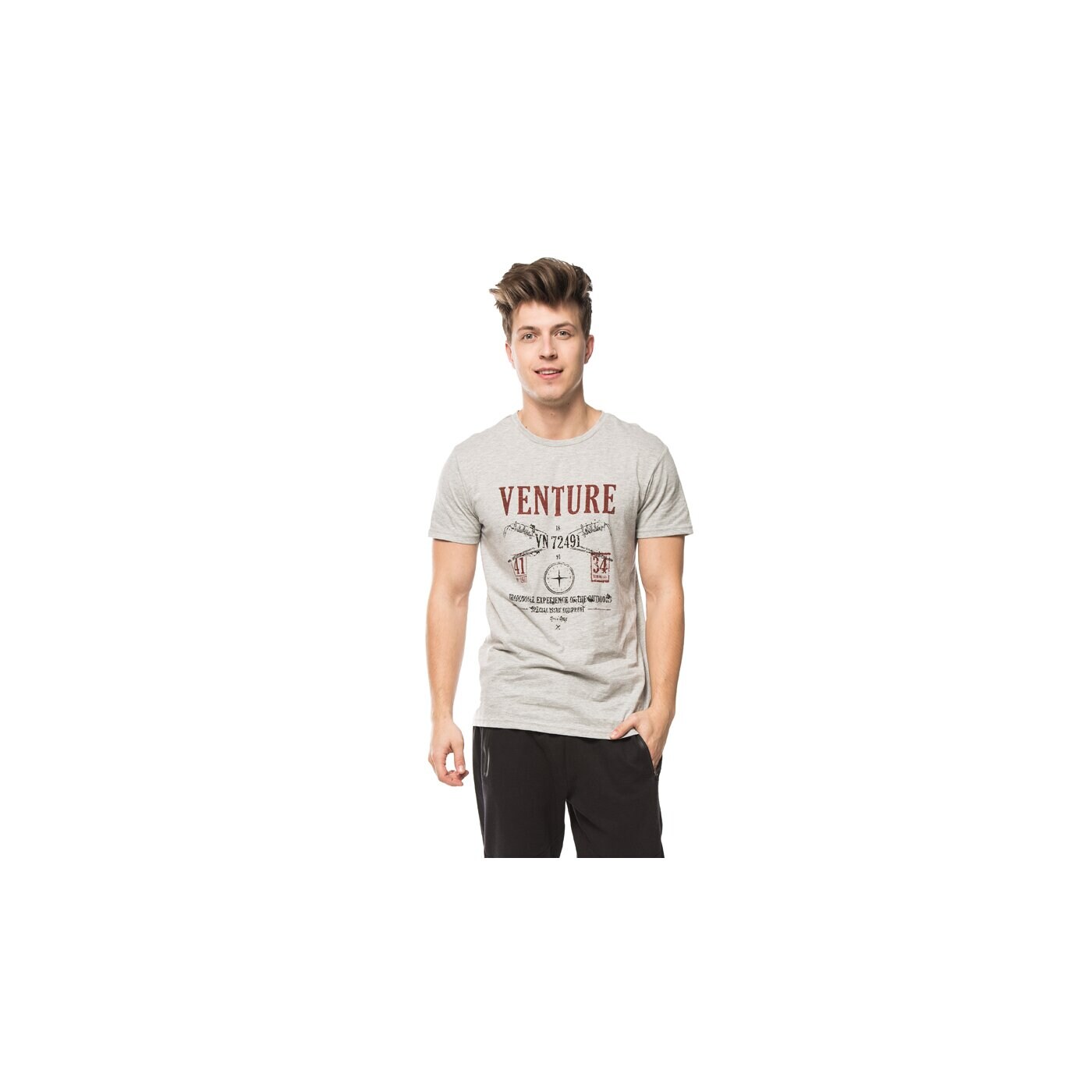 Koszulka męska FEEWEAR T-SHIRT TERR fw16tsm56001 kolor szary