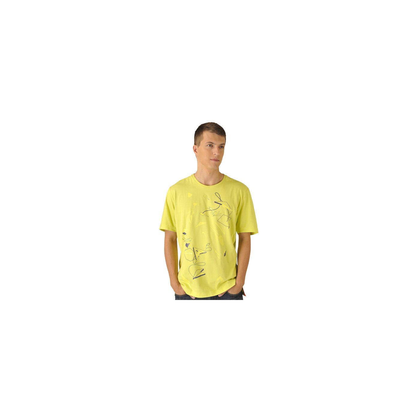 Koszulka męska ADIDAS T-SHIRT ADIS GRAPHICTEE v36802 kolor żółty