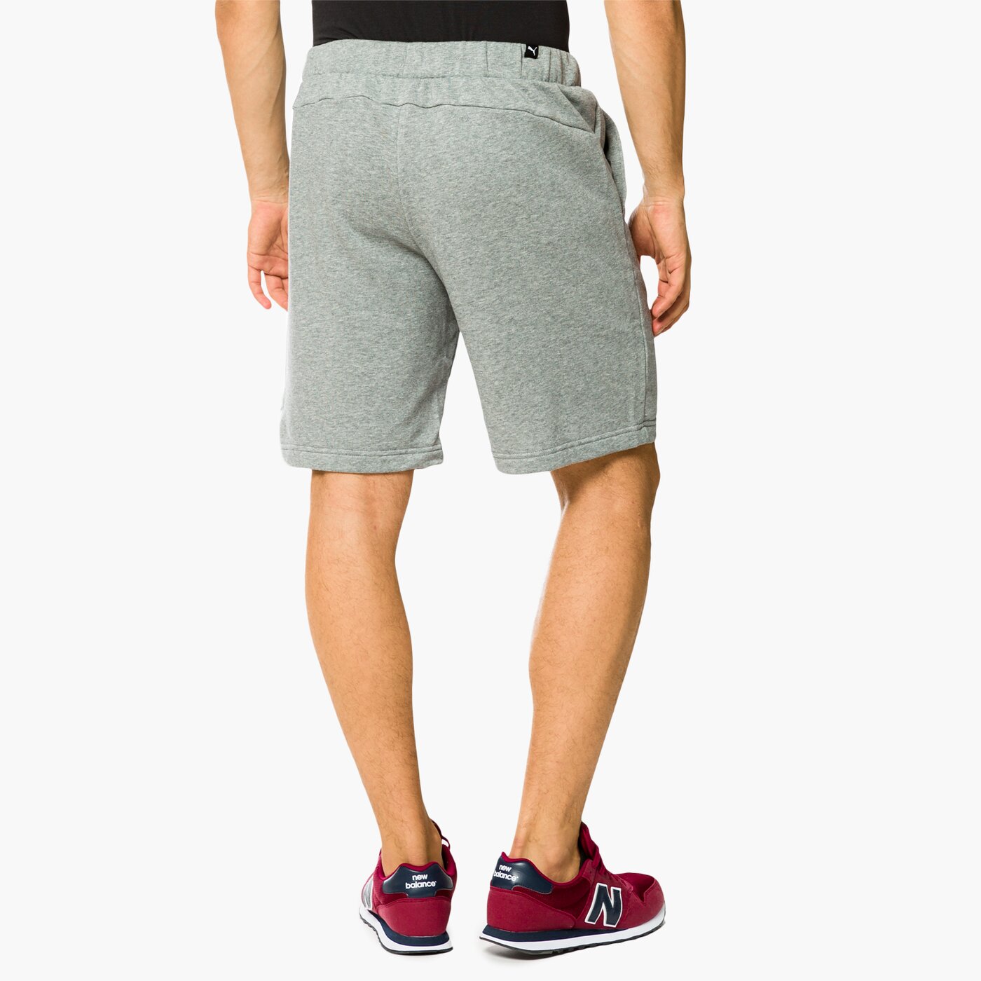 Spodenki męskie PUMA SZORTY ESS NO.1 SWEAT 83826103 kolor szary