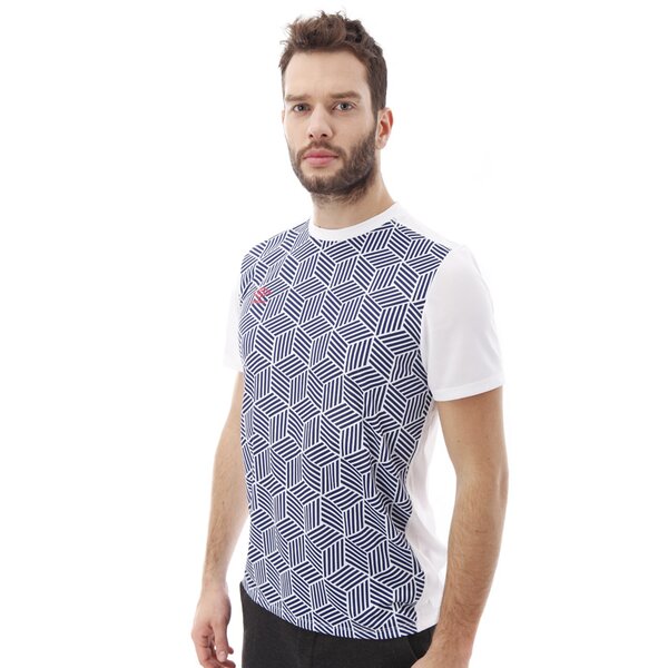 Koszulka męska UMBRO T-SHIRT NEO GRAPHIC TEE 62535u86d kolor biały