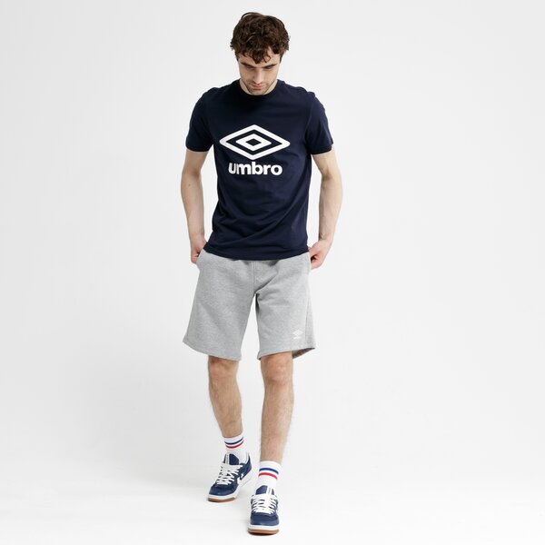 Koszulka męska UMBRO T-SHIRT SS FW LARGE LOGO COTTON 65352u-y70 kolor granatowy