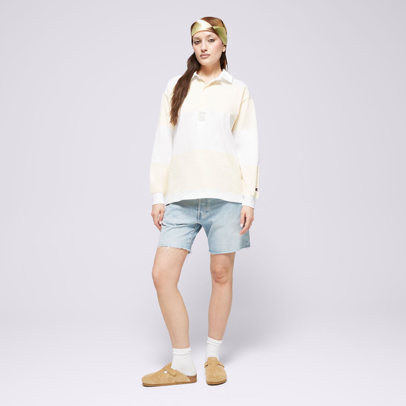 Koszulka polo damska CHAMPION POLO LONG SLEEVE POLO 117205ww001 kolor biały