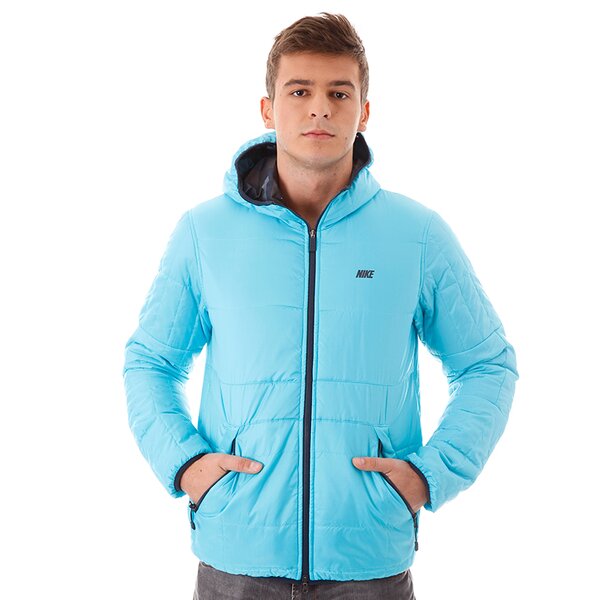 Kurtka zimowa męska NIKE KURTKA ALLIANCE JKT-FLIP IT HOOD 541482485 kolor niebieski