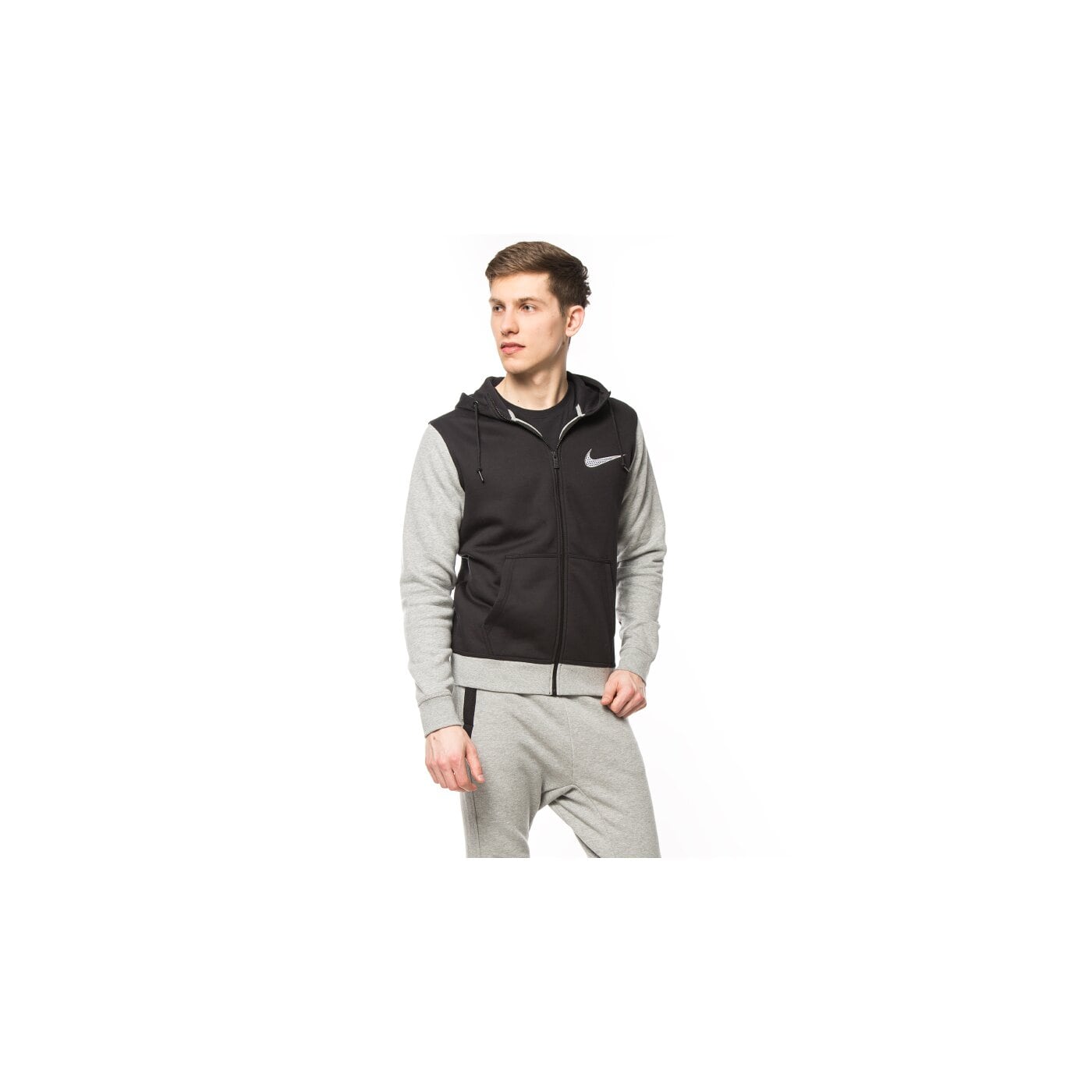 Bluza męska NIKE BLUZA CLUB FLC FZ HDY 727757011 kolor czarny