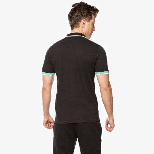 Koszulka polo męska UMBRO POLO TIPPED PIQUE POLO 62589udtq kolor czarny