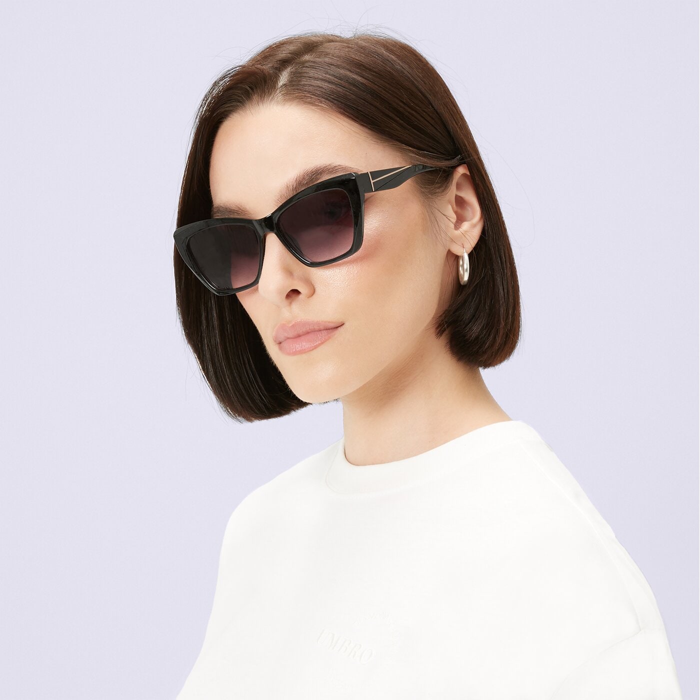 Okulary przeciwsłoneczne damskie OTO OKULARY HUMAC 6210c1 kolor czarny