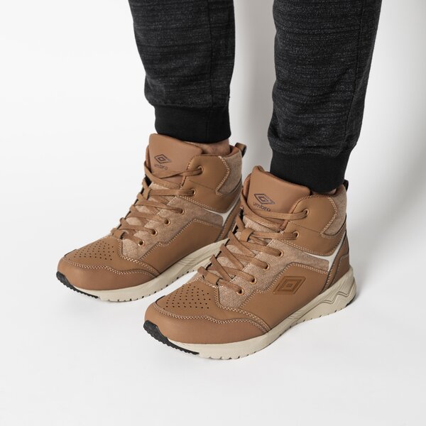Buty outdoor męskie UMBRO NEVIS HIGH ummo217004 kolor brązowy