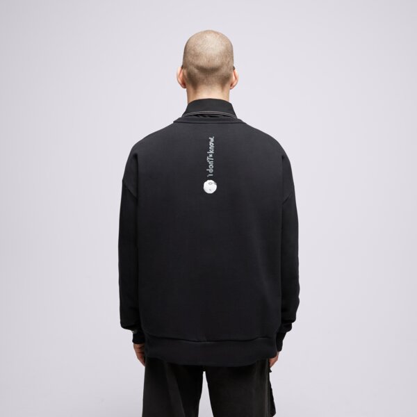 S.NOW JOB SIZEER CREWNECK “I DON'T KNOW” BLACK si123blu51001 kolor czarny