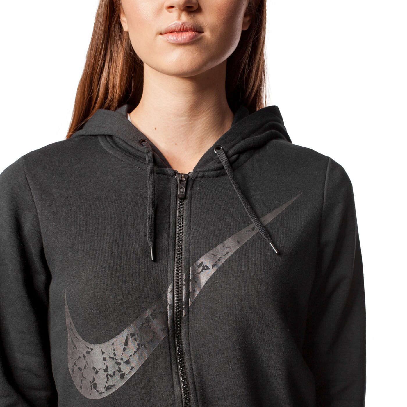 Bluza damska NIKE BLUZA W NSW HDY FLC FZ GX 803640010 kolor czarny