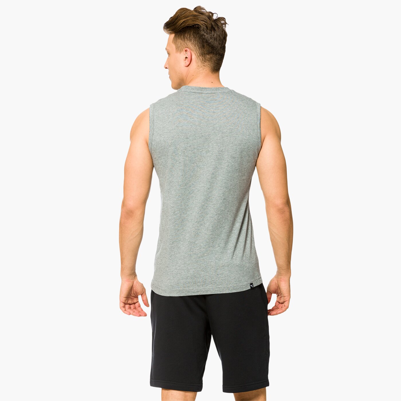 Tank top męski PUMA TANK ESS NO1 SL TEE 83824003 kolor szary