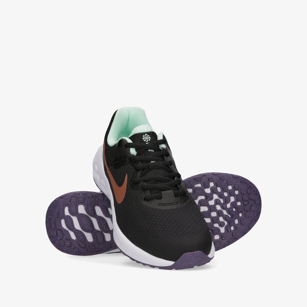 Buty do biegania dla dzieci NIKE REVOLUTION 6 dd1096-005 kolor czarny