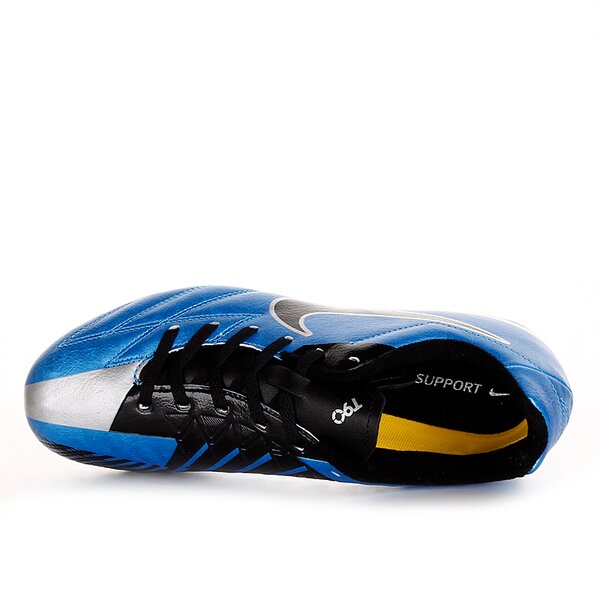 Buty piłkarskie dla dzieci NIKE JR T90 SHOOT IV FG  472567400 kolor niebieski