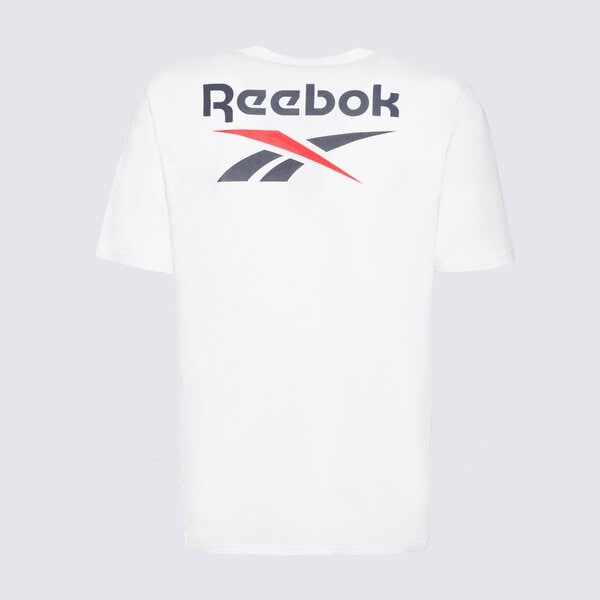 Koszulka męska REEBOK T-SHIRT MITCHAM FRNT BK LOGO CREW NECK 100240881 kolor biały