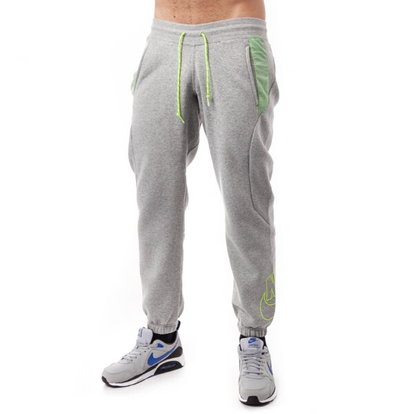 Spodnie dresowe męskie NIKE SPODNIE FABRIC MIX CUFF PANT 642871063 kolor szary