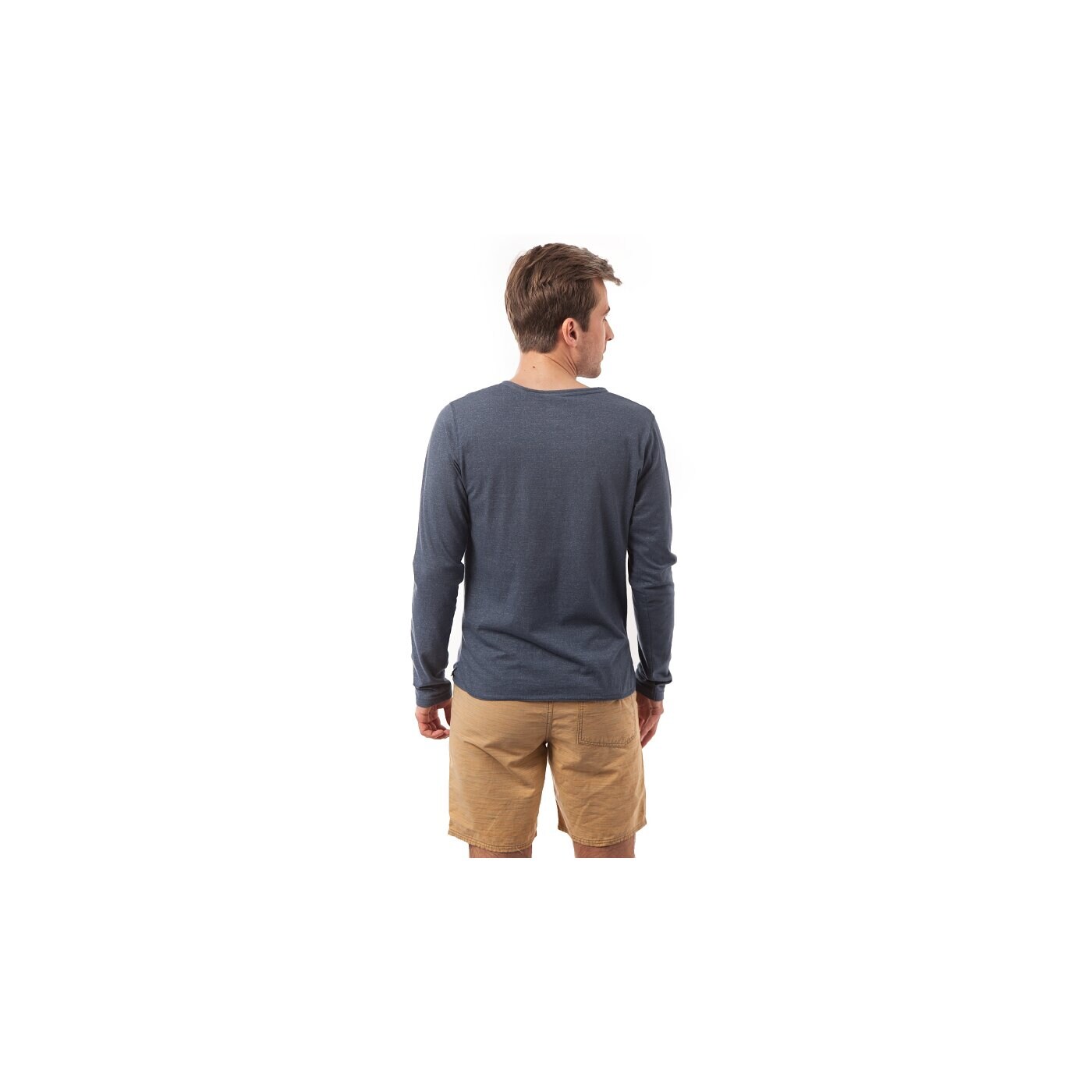 Koszulka męska O'NEILL T-SHIRT MARK L/SLV TAN 5021025085 kolor granatowy