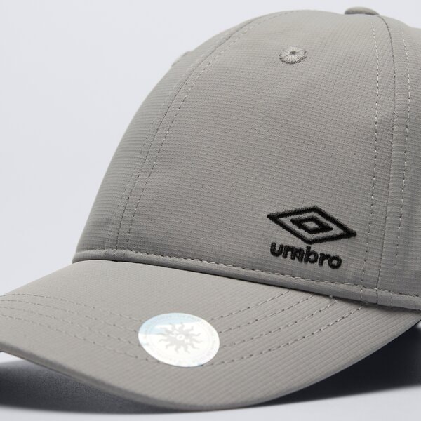 Czapka z daszkiem męska UMBRO CZAPKA UMBRO PERFORMANCE SIDE LOGO umhm0371033 kolor szary